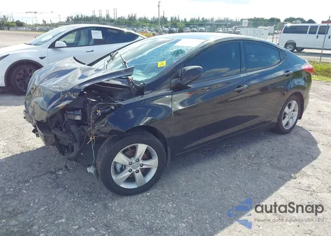 2013 Hyundai Elantra Gls z USA, uszkodzony, nr VIN 5NPDH4AE7DH314023